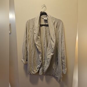 Columbia Cardigan Womens 2XL Gray Knit  Open Front Long Sleeve Stretch